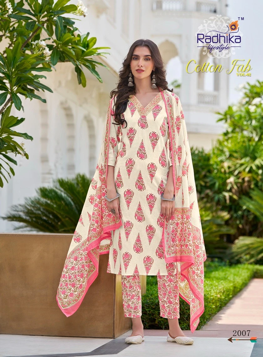 Radhika Lifestyle Cotton Fab Vol 2 Pure Heavy Cotton Print Wholesale Readymade Salwar Suit Catalog — Wholesale Salwar Suits, MPA wholesale from Surat - Gallery Image 3